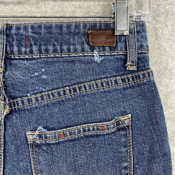 BDG Shortie Denim Jean Shorts Cuffed‎ 5 Pocket Blue Womens Size 26 - Picture 5 of 7